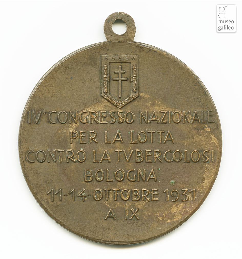 Congresso Nazionale Lotta contro la Tubercolosi (Bologna, 1931) - rovescio