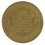 Medaglia coniata in occasione dell'undicesimo congresso degli scienziati italiani, Roma 1873.