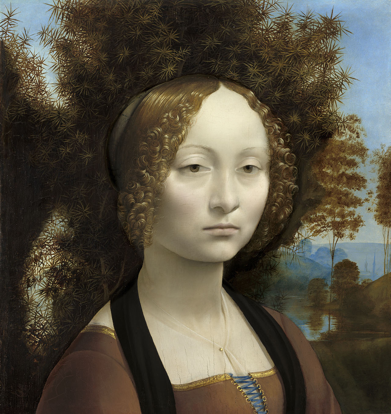 Leonardo da Vinci, Portrait of Ginevra de' Benci