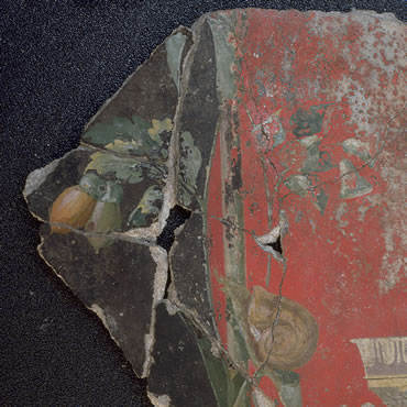 Fragments of painted decoration - Pompeii, House of the Gold Bracelet