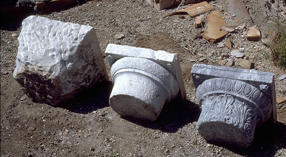 Marble capitals