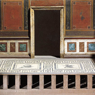 Model of the Roman heating system