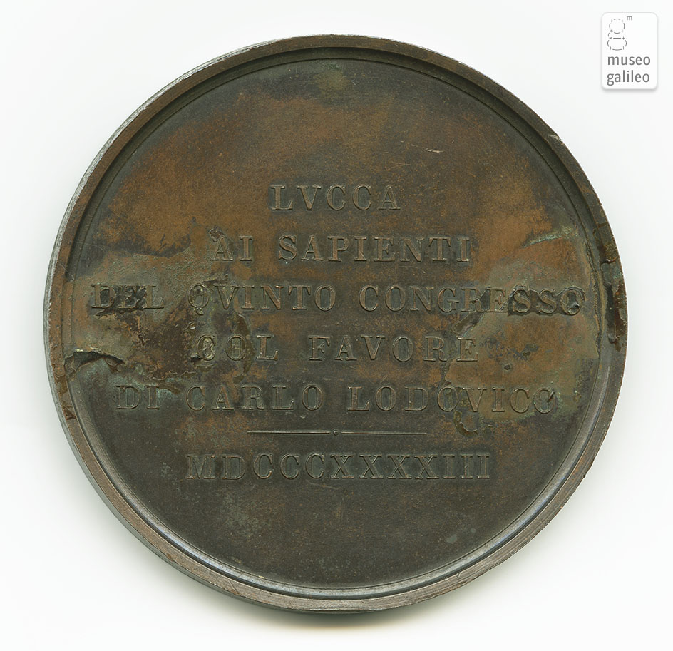 Congresso degli scienziati italiani (Lucca, 1843) - rovescio