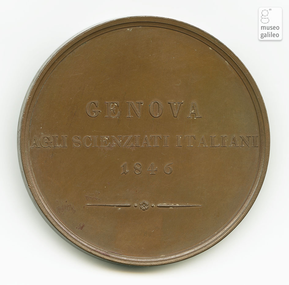 Congresso degli scienziati italiani (Genova, 1846) - rovescio