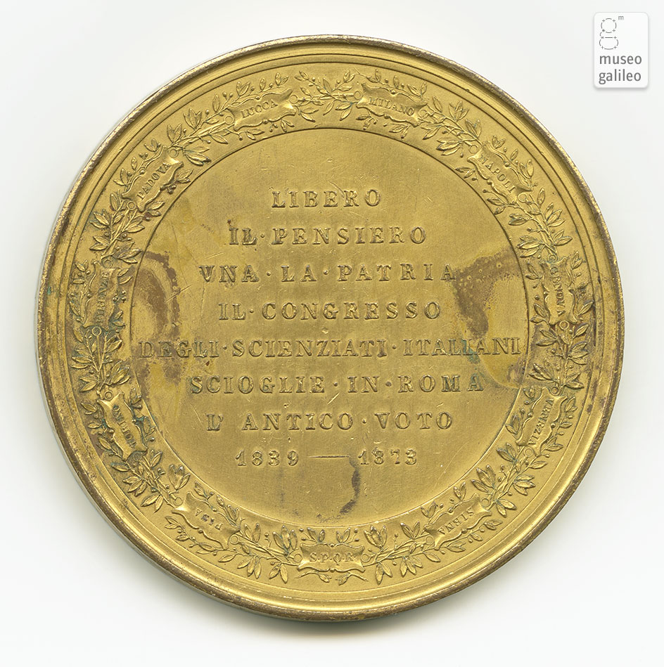 Congresso degli scienziati italiani (Roma, 1873) - rovescio