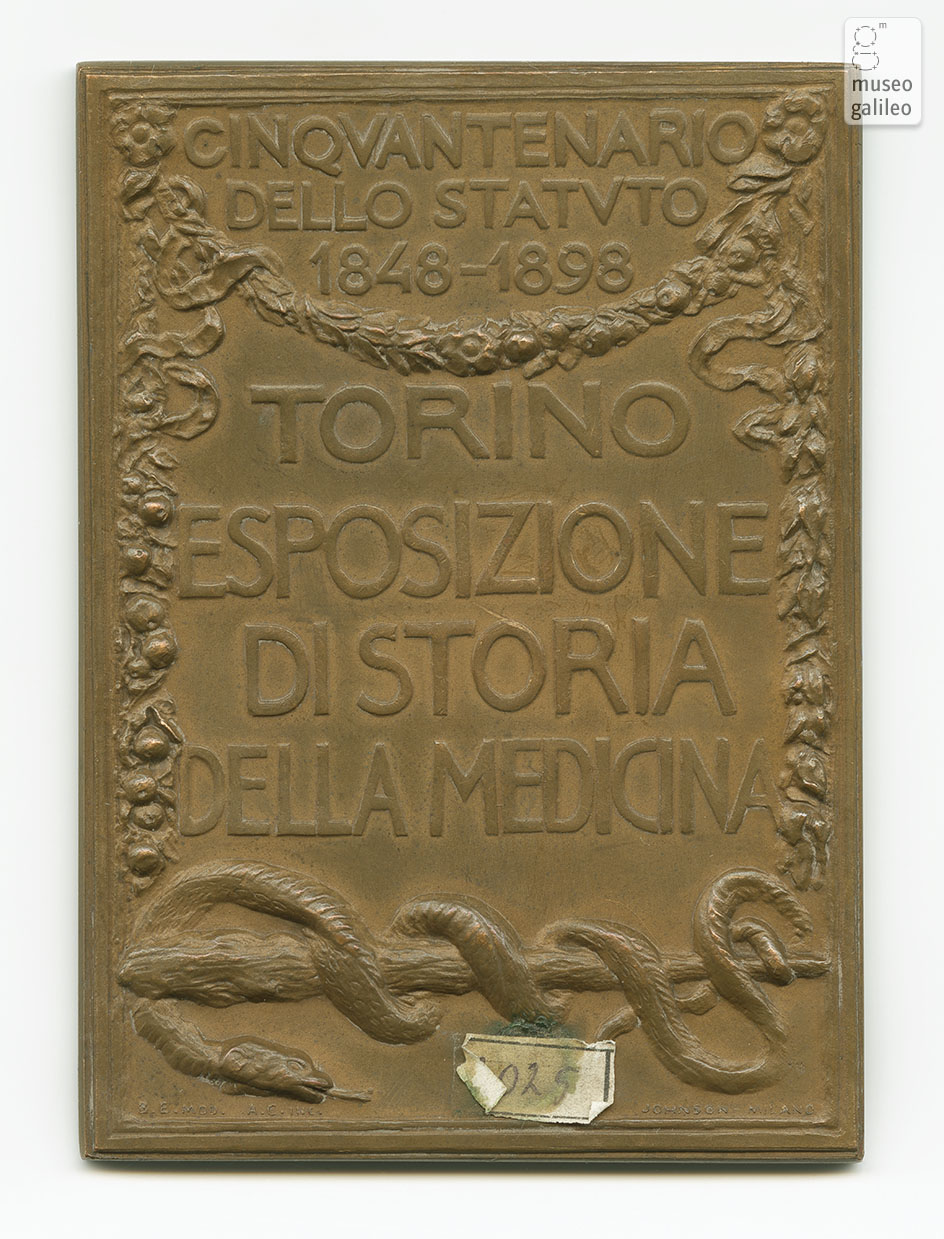 Esposizione di Storia della Medicina (Torino, 1898) - rovescio