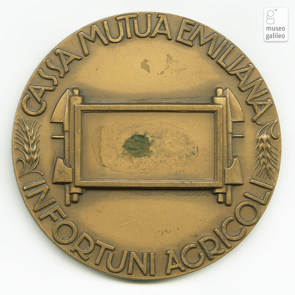 Cassa mutua emiliana infortuni agricoli (1938) - rovescio