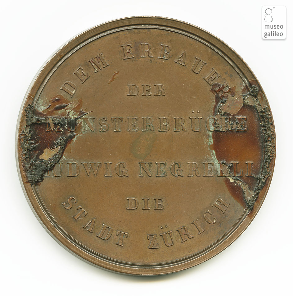 Onoranza a Luigi Negrelli (Zurigo, 1838) - rovescio