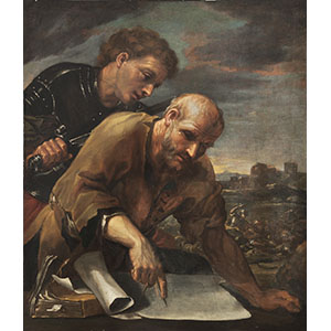 Guillaume Courtois, detto Il Borgognone, La morte di Archimede