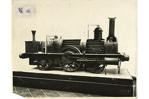 Modello di locomotiva costruita a Milano nell'Officina Meccanica di Porta Tosa nel 1853
