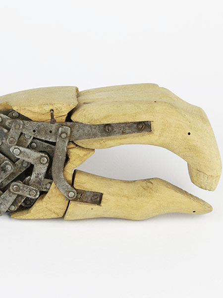 Giuliano Vanghetti, Prototipo di protesi per mano, fine sec. XIX.