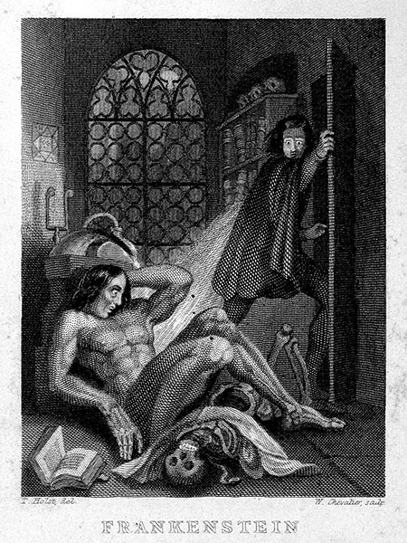 Copertina di Mary Shelley, Frankenstein, or The Modern Prometheus.