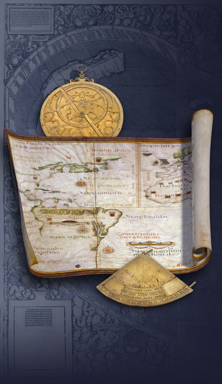 L’astrolabio, il quadrante e la carta da navigare