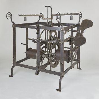 Anonymous (northern Italy), Belfry clock mechanism with verge escapement and foliot