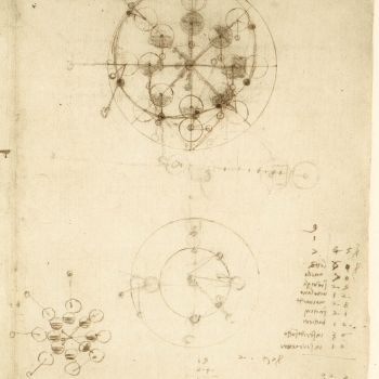 Overbalancing systems with rotating spokes, Codex Arundel, f. 212